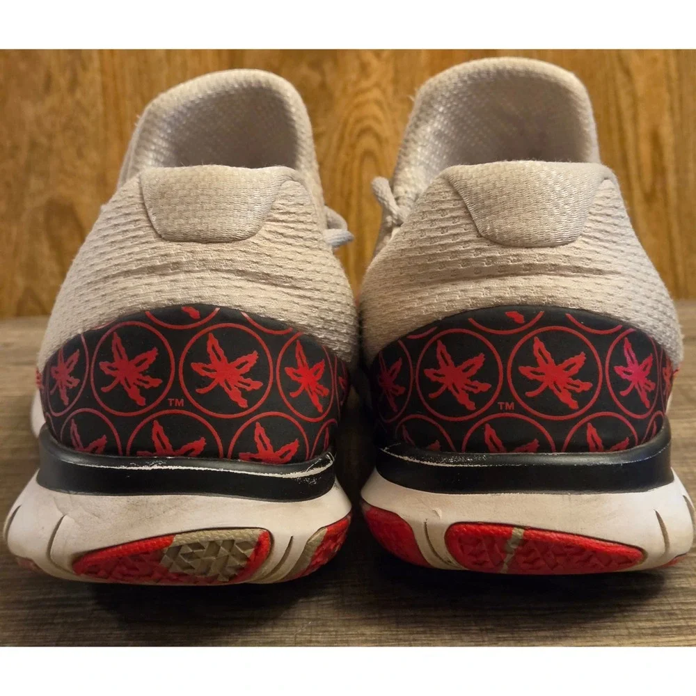 Nike Free Trainer V7 Ohio State Buckeyes Shoes Mens 13 Red Gray White